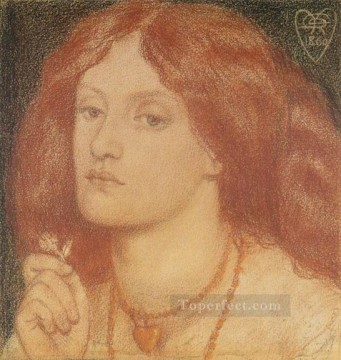  Ear Painting - Regina Cordium or The Queen of Hearts Pre Raphaelite Brotherhood Dante Gabriel Rossetti